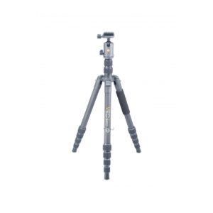 Treppiede Da Viaggio In Fibra Di Carbonio Vanguard Vesta TB 204CB – 4 Sezioni, 20mm Diametro, Altezza 130cm, Piega 37,5cm, Peso 780g, Carico 3kg