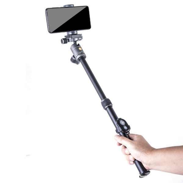 VEO 3 GO 204AB Aluminum Tripod / Monopod with Ball Head, Bluetooth Remote, SPC - Image 8