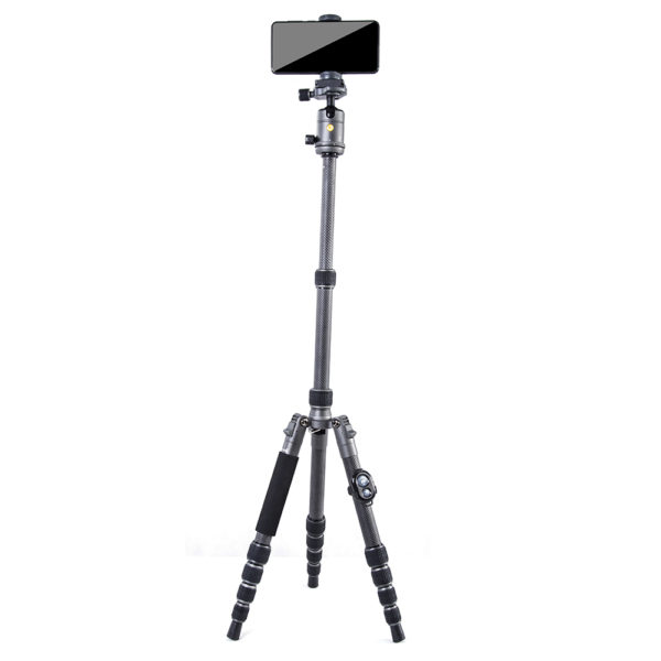 VEO 3 GO 235CB Carbon Fiber Tripod / Monopod with Ball Head, Bluetooth Remote, SPC - Image 4