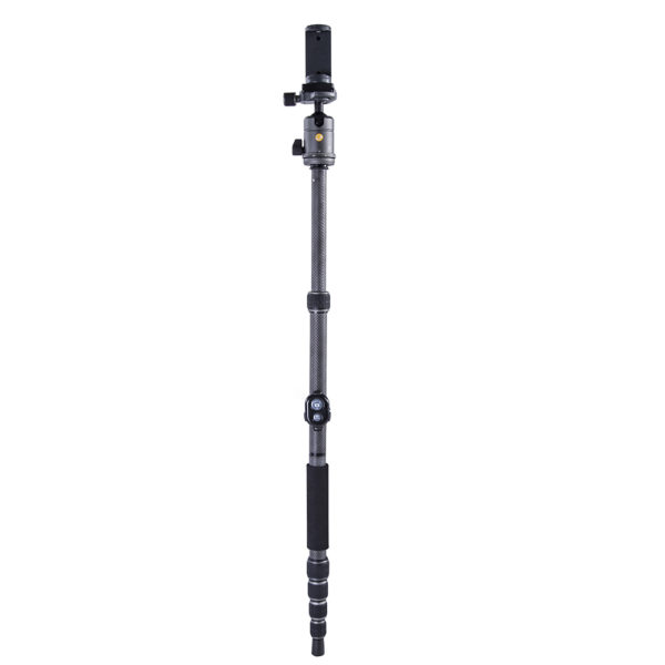 VEO 3 GO 235CB Carbon Fiber Tripod / Monopod with Ball Head, Bluetooth Remote, SPC - Image 7