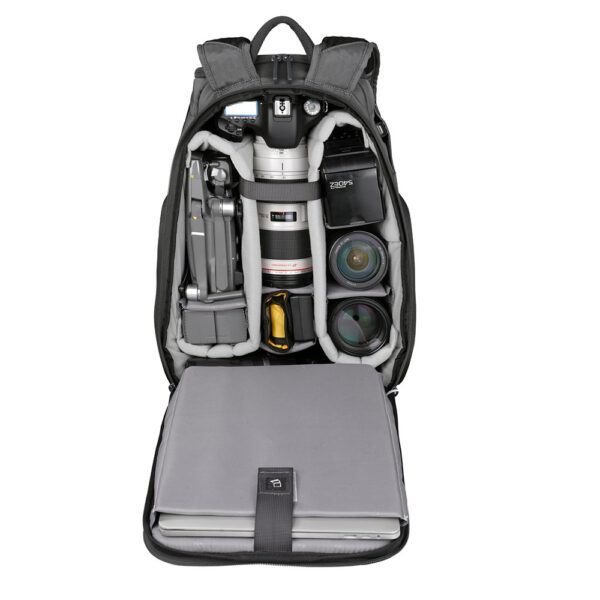 VEO ADAPTOR R48 Black Camera Backpack w/ USB Port - Rear Access - Image 8