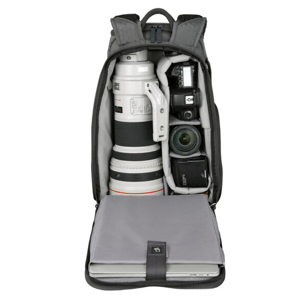 VEO ADAPTOR R48 Black Camera Backpack w/ USB Port - Rear Access - Image 7
