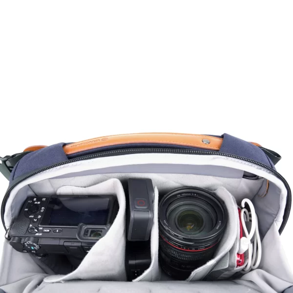 VEO CITY CB29 NV - CROSSBODY CAMERA BAG - NAVY BLUE - Image 9