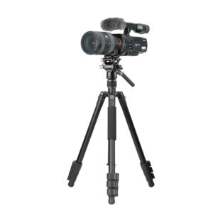 VESTA GO 234 AV10 Aluminum Travel Tripod w/ Counterbalancing Video Head