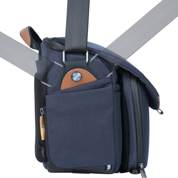 VEO CITY S30 CAMERA SHOULDER BAG W/ POUCH - Navy Blue - Image 8