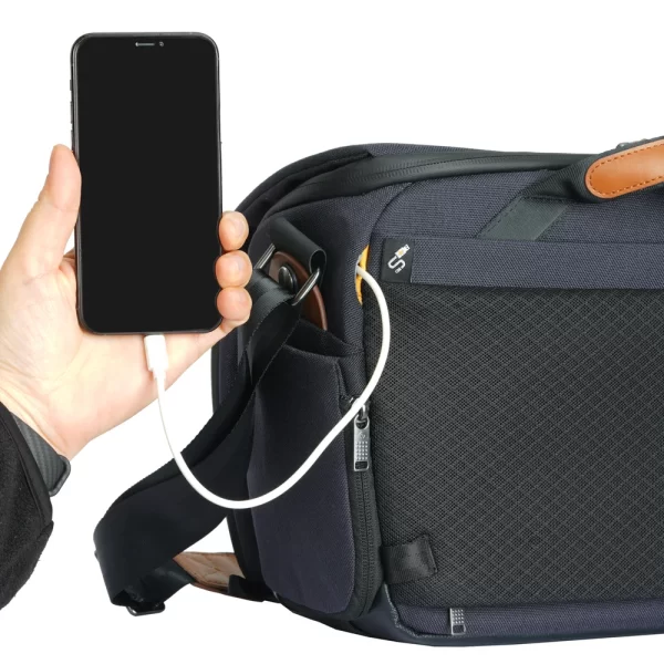 VEO CITY S30 CAMERA SHOULDER BAG W/ POUCH - Navy Blue - Image 13